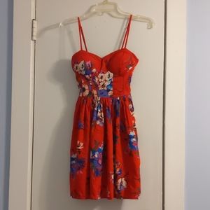 Band of Gypsies red floral dress